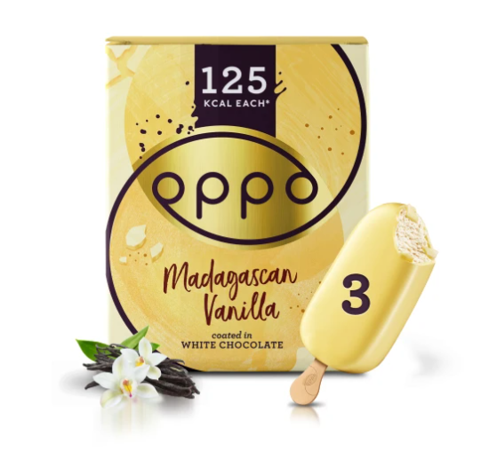 Oppo White Chocolate 80ml. 3 stk. - 6 ein í pk