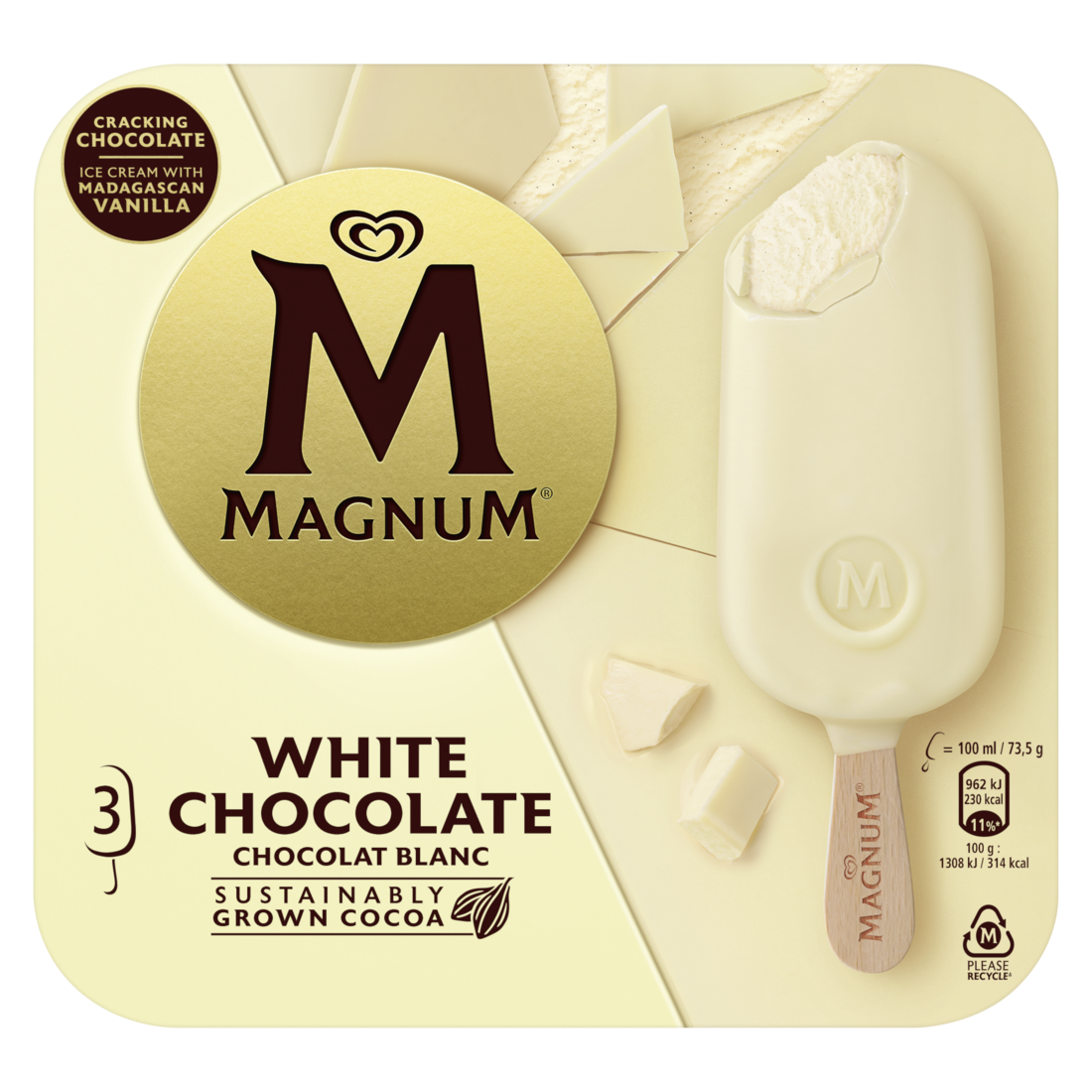 Magnum Hpk White 100ml 3 stk – 10 ein í pk